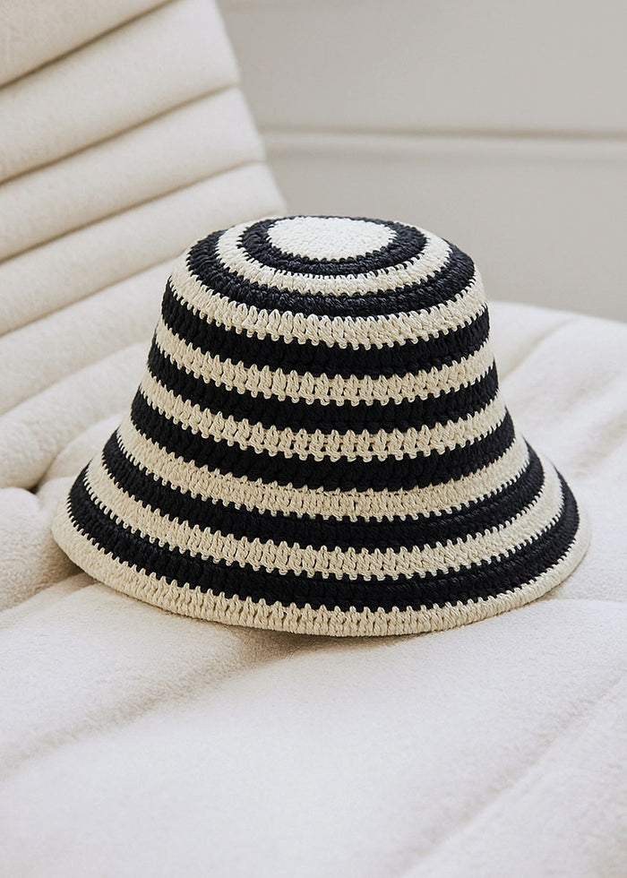 Amos Bucket Hat - Black/White