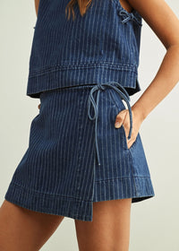 Astrid Mini Skirt - Denim Blue