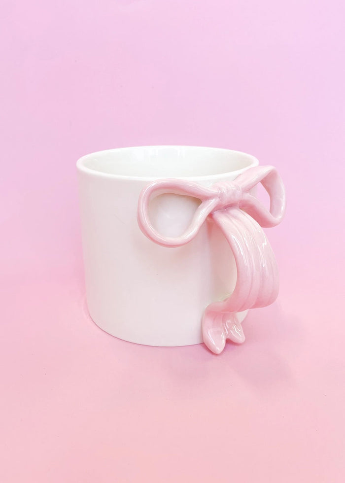 Pink Bow Coffee Mug - 15 oz.