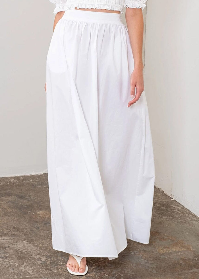 Lindley Midi Skirt - White