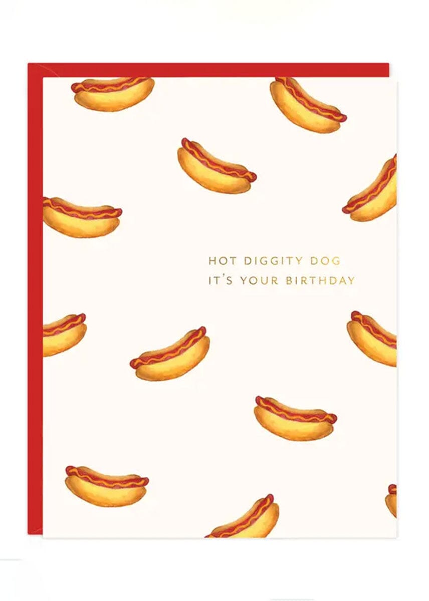 Hot Diggity Dog Birthday Card