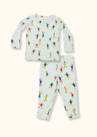 Ice Skaters Pajama Set