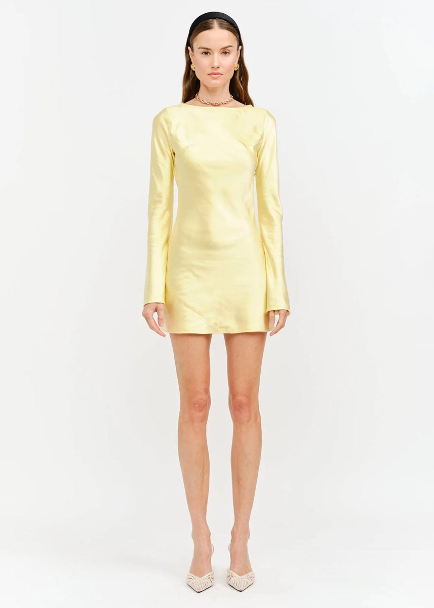 Palermo Mini Dress - Butter Yellow
