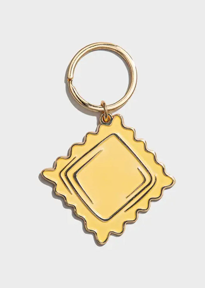 Ravioli Pasta Enamel Keychain