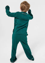 Modal Magnetic Piped Pajama Set - Deep Emerald