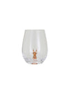 Stemless Holiday Figurine Wine Glasses