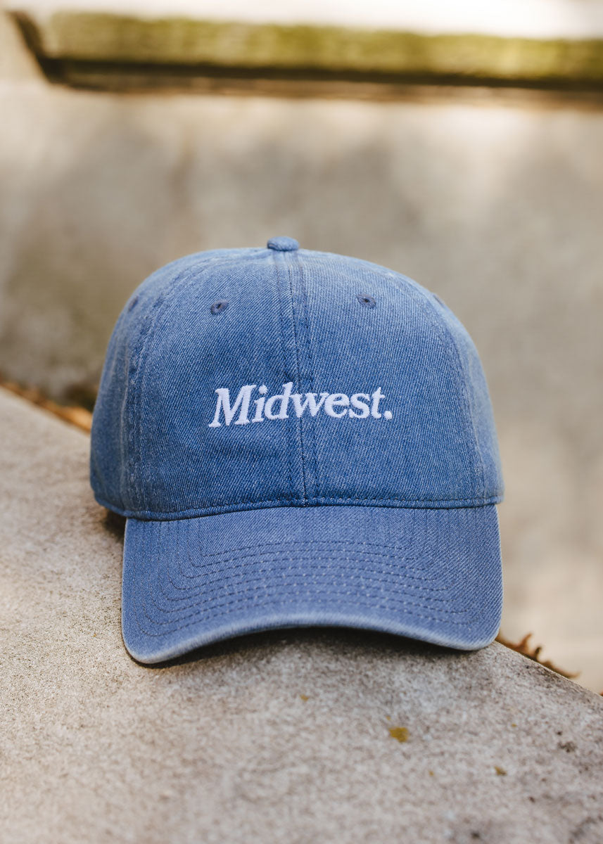 Midwest Dad Hat - Dark Denim