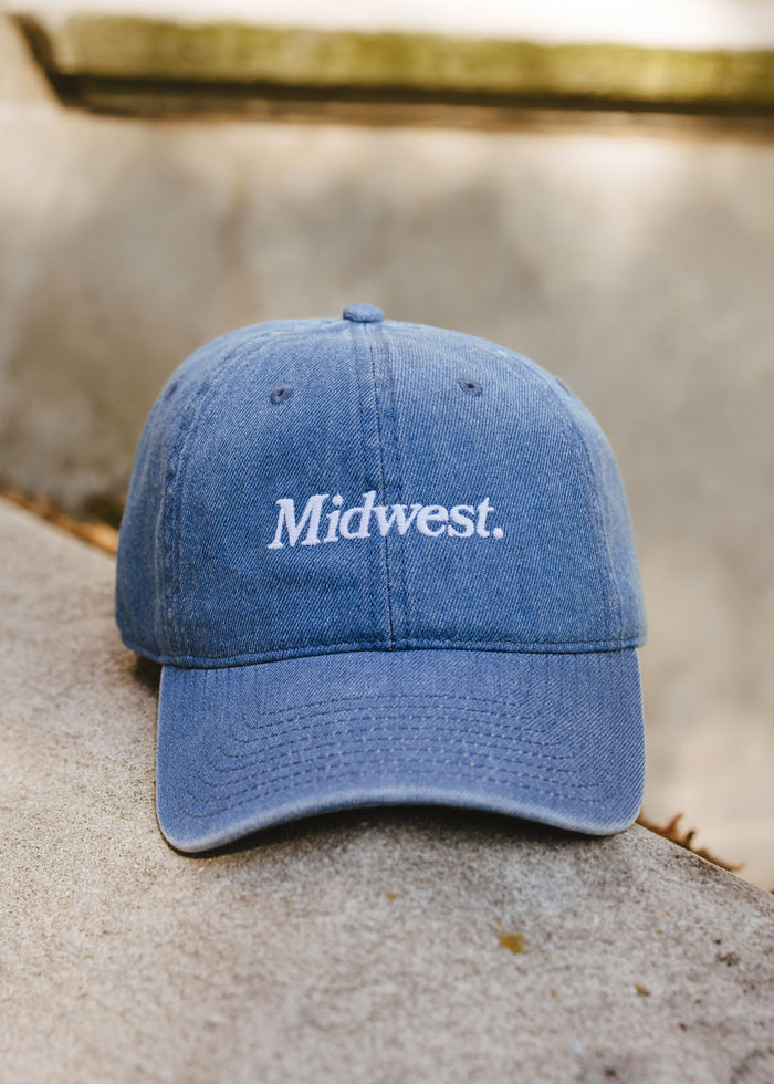 Midwest Dad Hat - Dark Denim