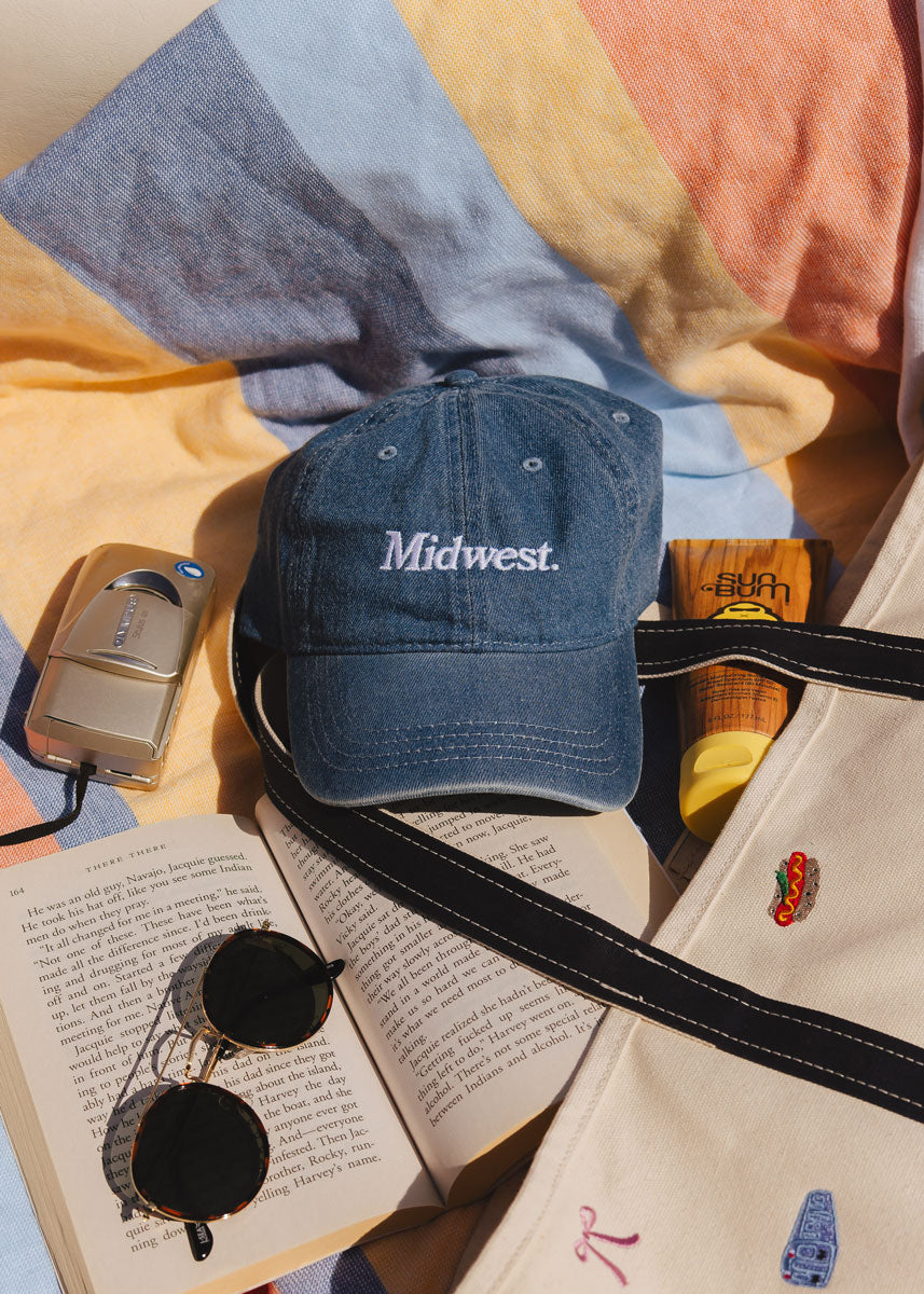 Midwest Dad Hat - Denim