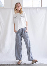 Lisa Gingham Pants - Navy