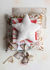 Crocheted Star Pillow - Cream