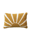 Golden Sunrise Lumbar Pillow - Yellow & Cream
