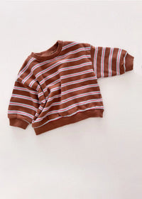 Stripe Pullover - Brown