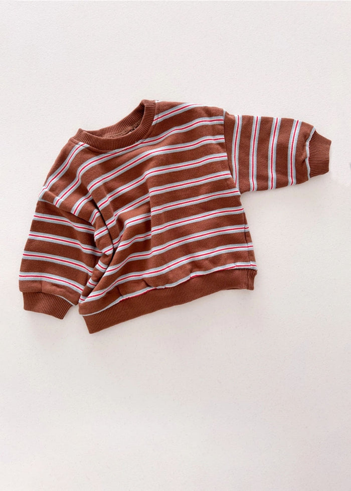 Stripe Pullover - Brown