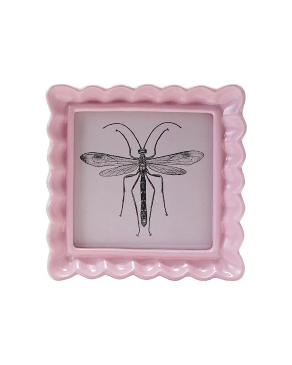Ruffled Picture Frame - Light Pink
