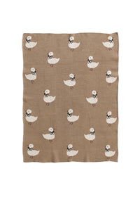 Knit Baby Blanket - Ducklings