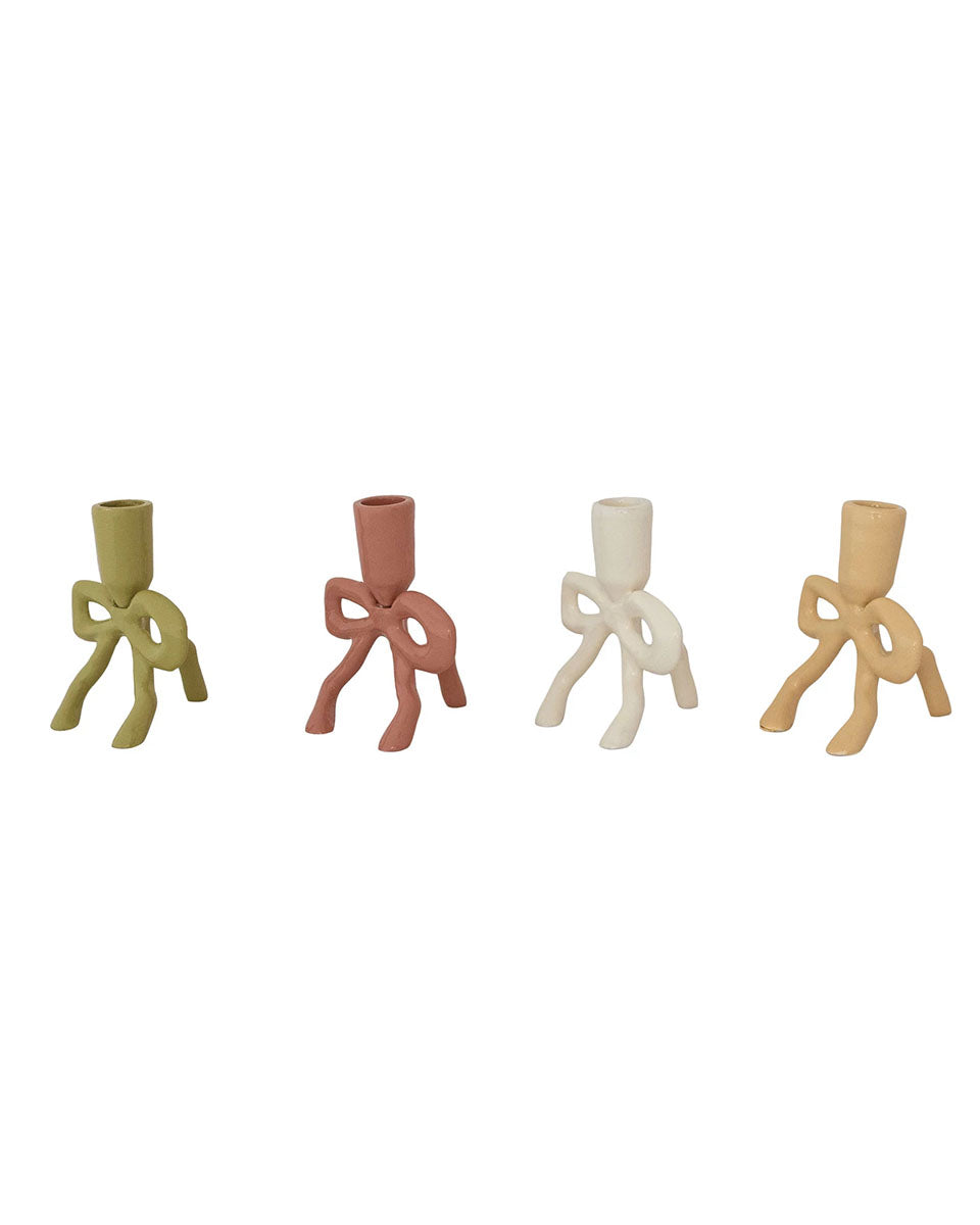 Bow Taper Candle Holder