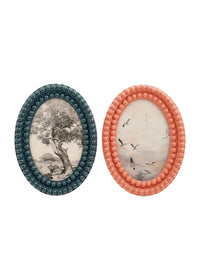 Oval Bobbin Picture Frame
