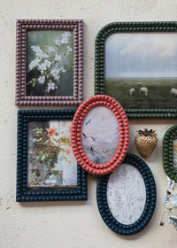 Oval Bobbin Picture Frame