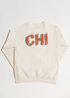 Greetings (Dibs) From Chi Crewneck Sweatshirt - Natural