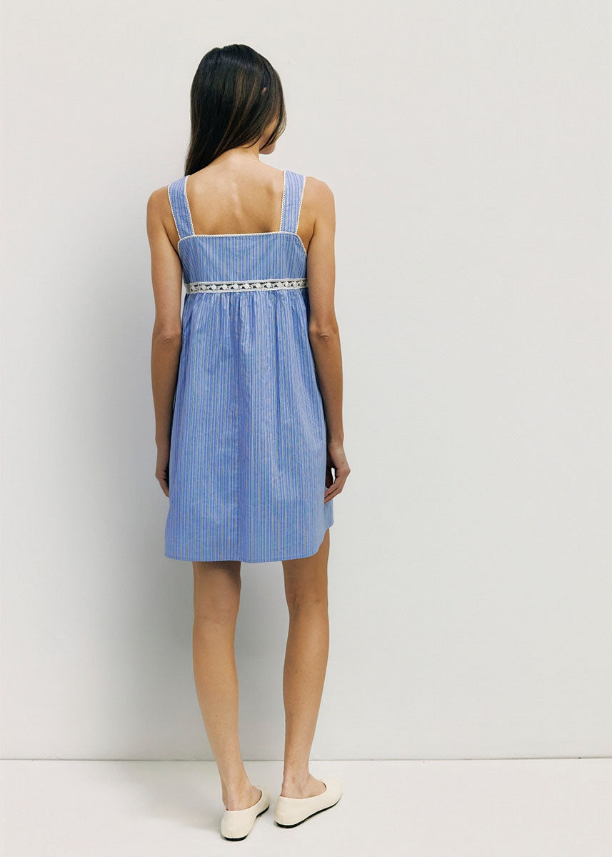 The Harper Mini Dress - Blue