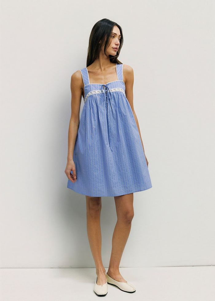 The Harper Mini Dress - Blue