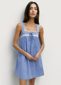 The Harper Mini Dress - Blue