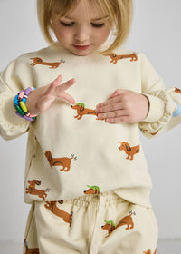 Wiener Dog Terry Oversized Sweatshort Set