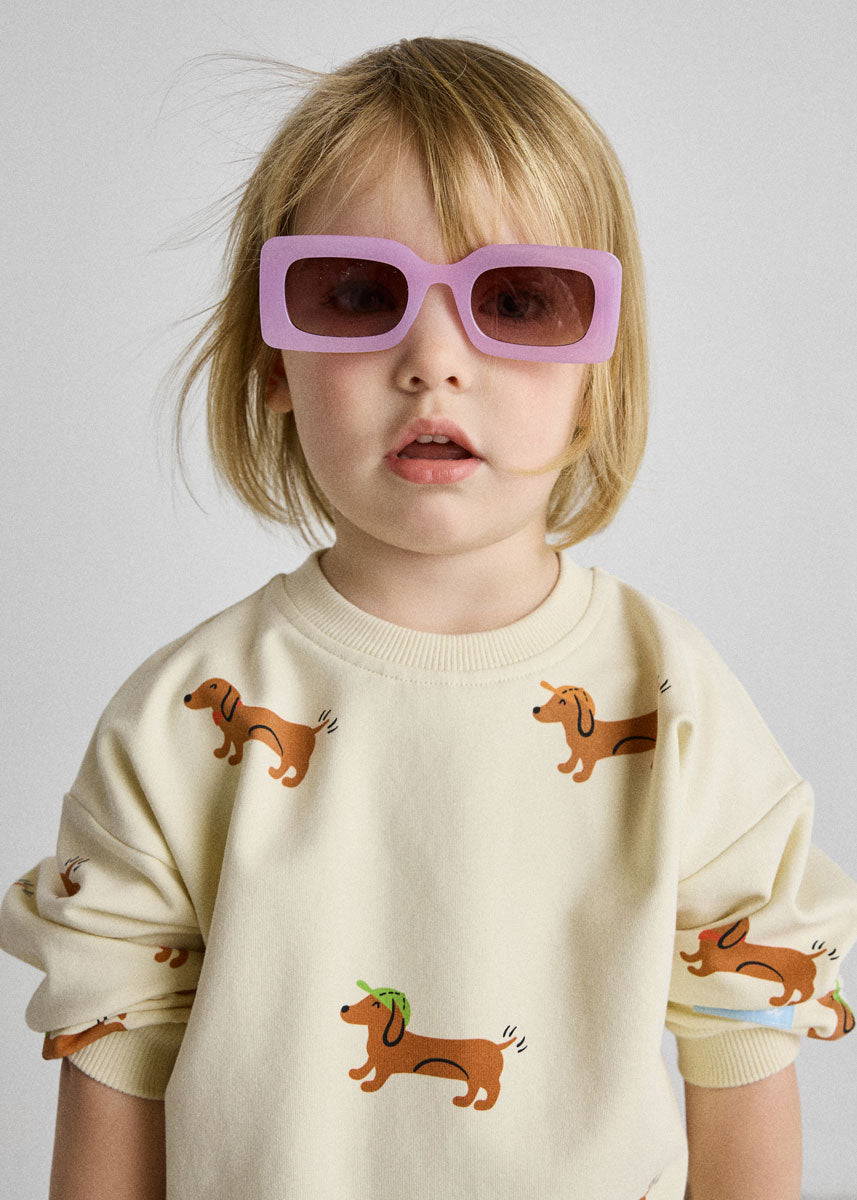 Wiener Dog Terry Oversized Sweatshort Set