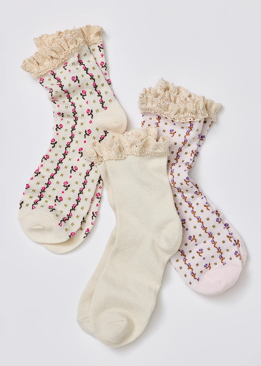 Ruffle Socks (3-Pack) - Tainted Love