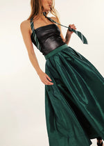 Emilia Full Skirt - Uncut Emerald