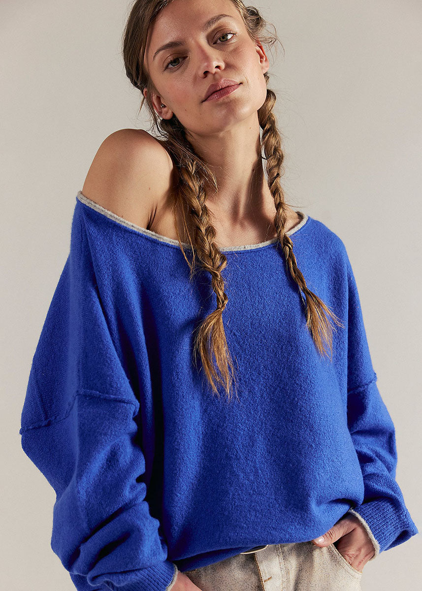 See Me Pullover Sweater - Mazarine Combo