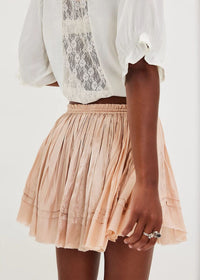 Third Charm Mini Skirt - Blush