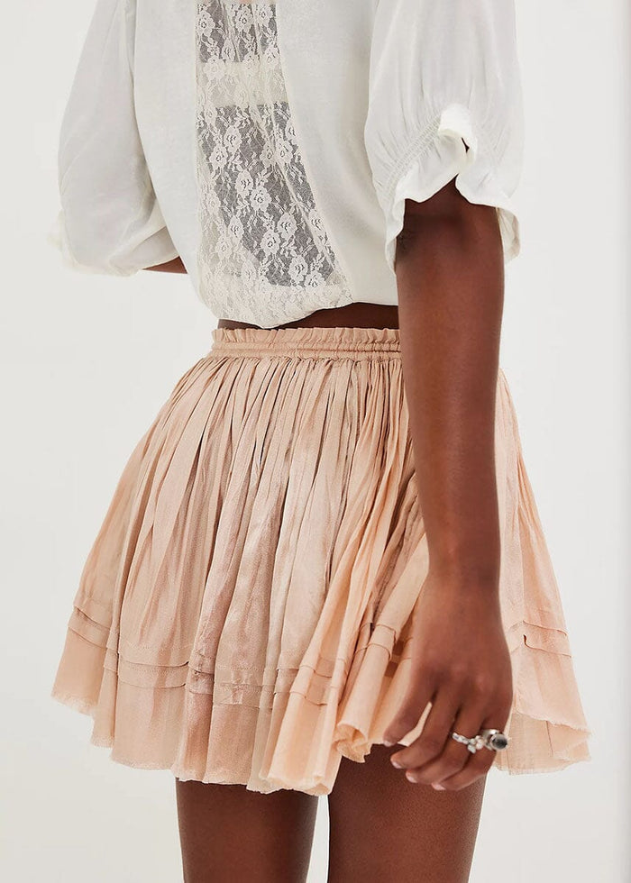 Third Charm Mini Skirt - Blush