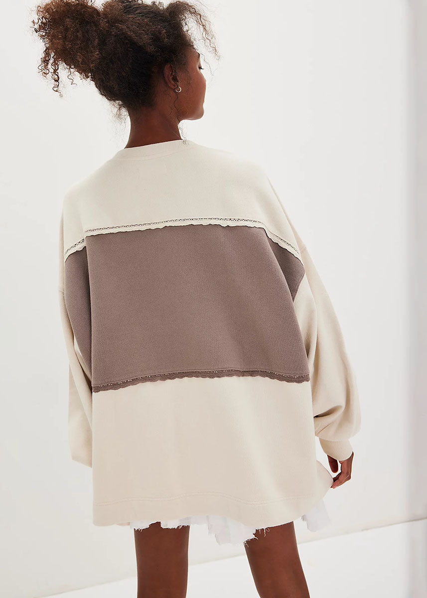 Strawberry Sweatshirt - Summer Sand Combo