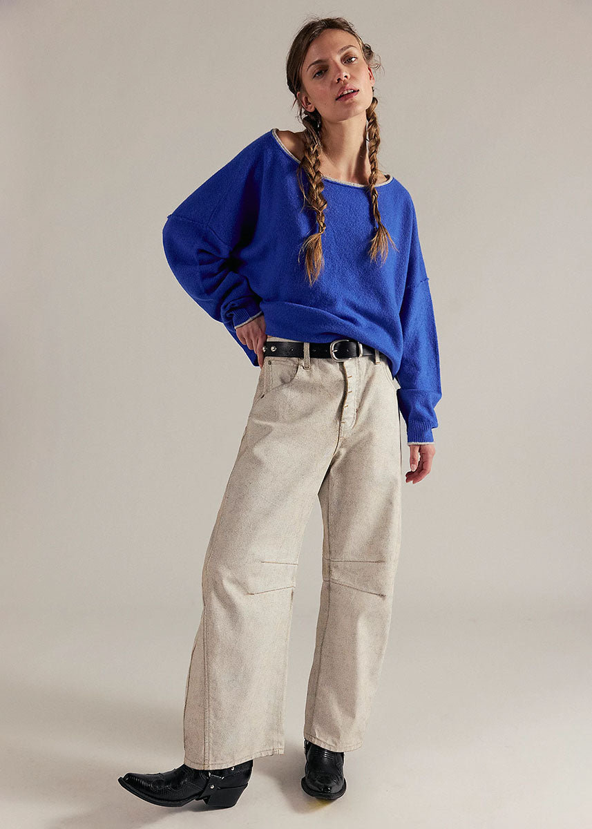 See Me Pullover Sweater - Mazarine Combo