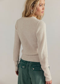 Even After Pullover Top - Almond Milk Heather