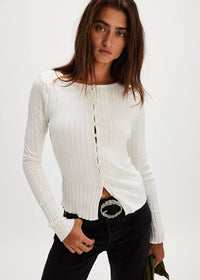 Tilly Long Sleeve Cardi - Ivory