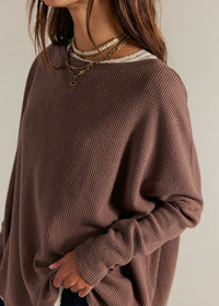 Latte Blues Thermal Top - Leafless Tree