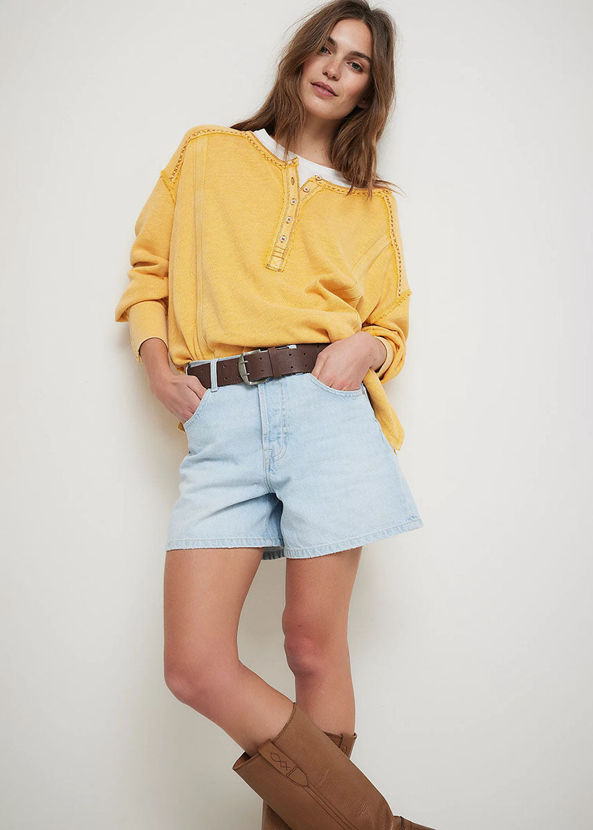 Tippi Denim Shorts - Babalon Blue