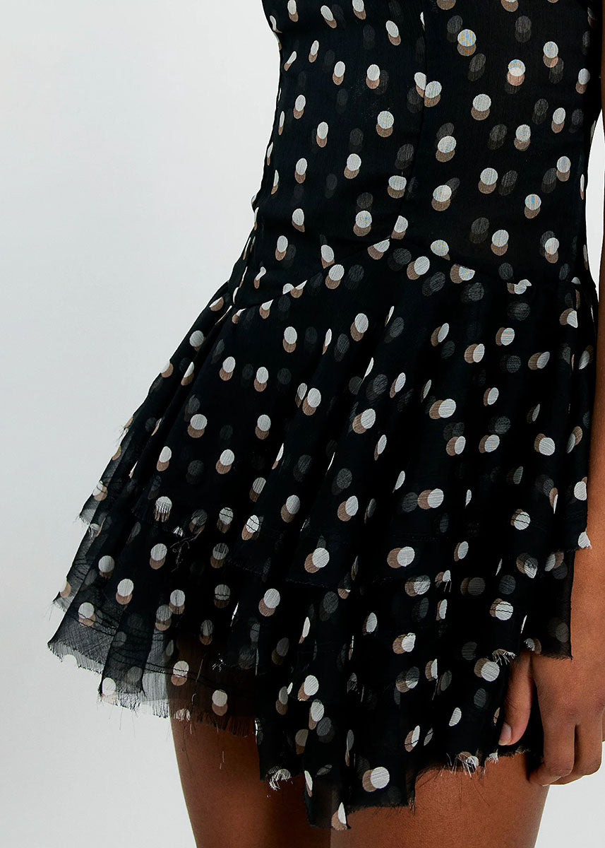 Raven Printed Mini Dress - Night Combo