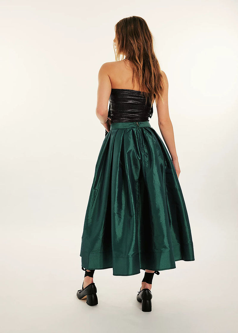 Emilia Full Skirt - Uncut Emerald