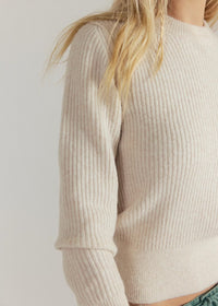 Even After Pullover Top - Almond Milk Heather