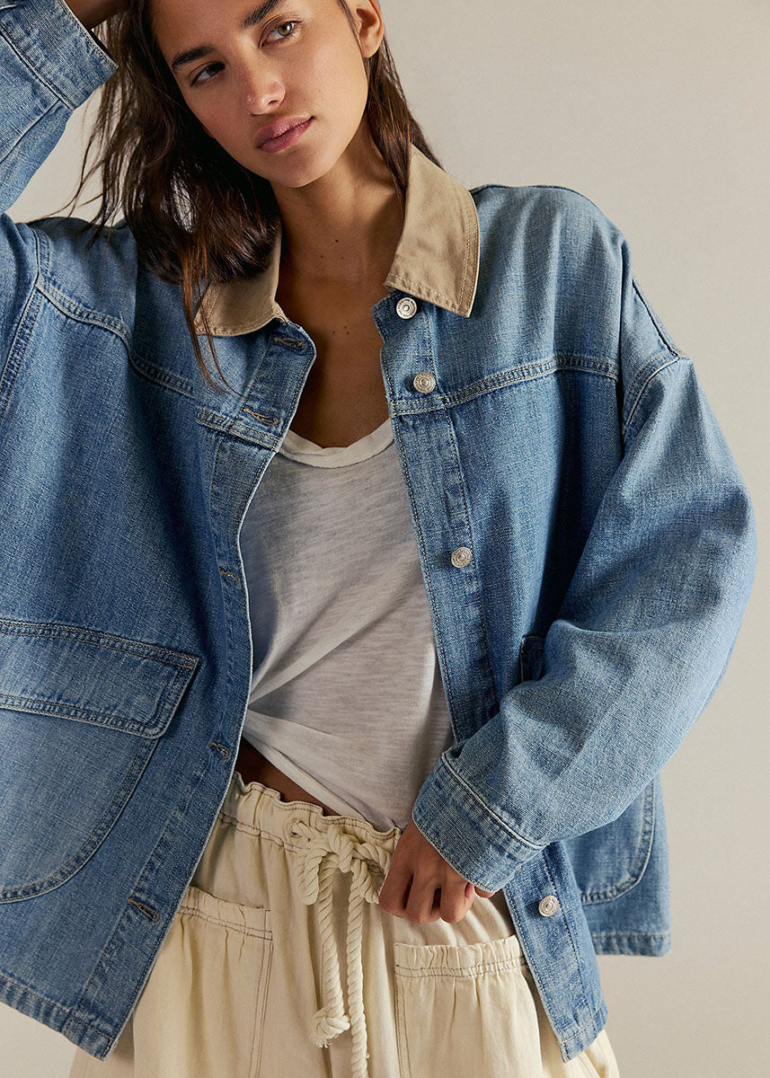 Lemon Denim Jacket - Berry Blues
