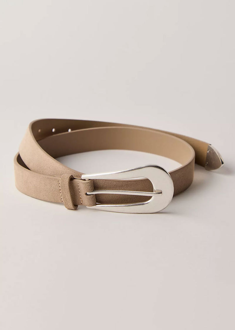 Cannon Suede Belt - Biscotti