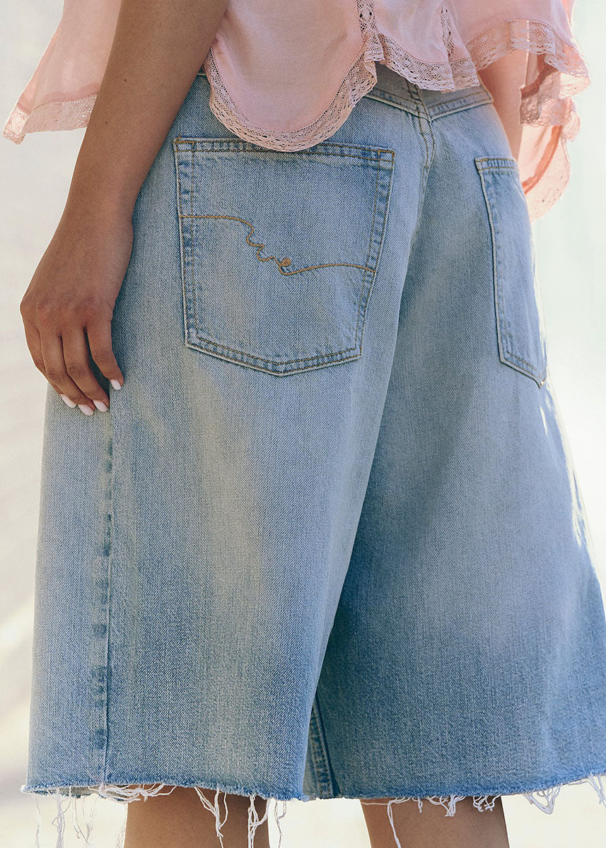 Montana Raw Hem Short - Cowgirl Blues