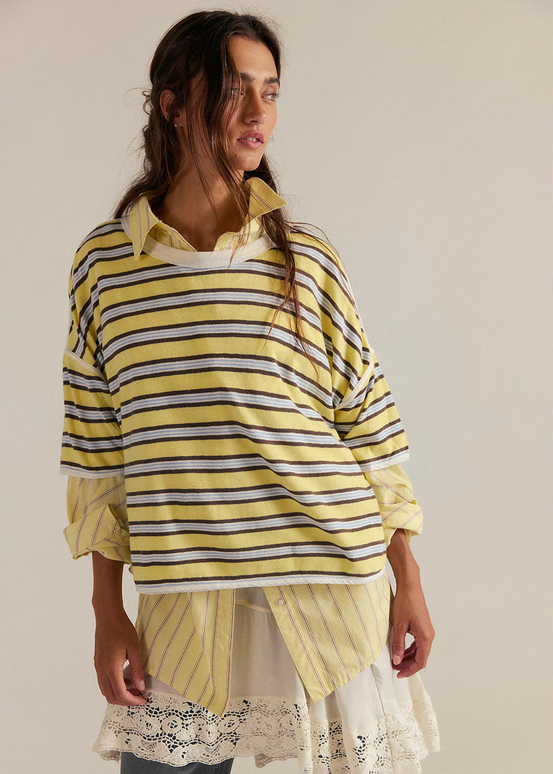 Clean Rugby Tee - Yellow Combo