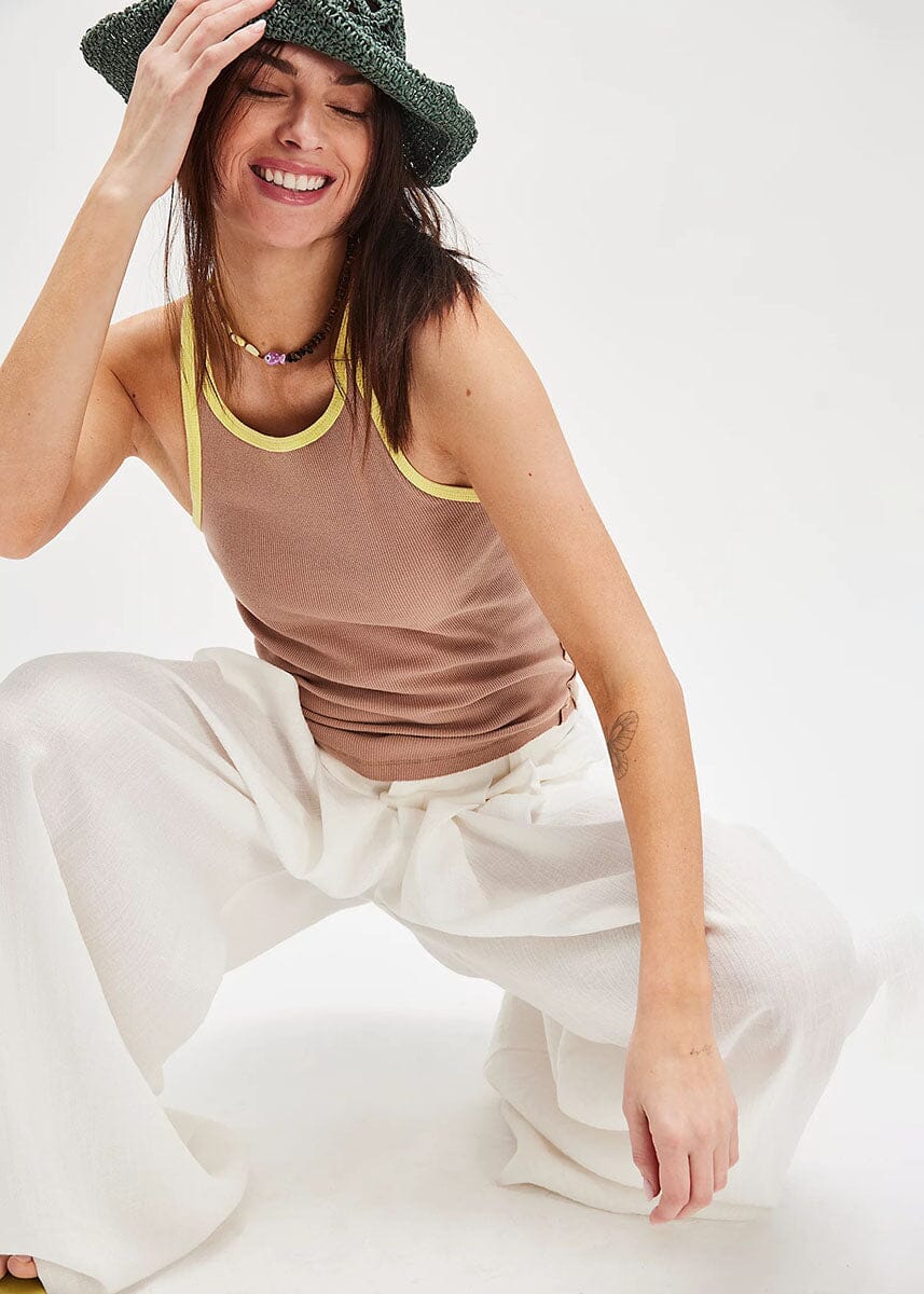 Only 1 Ringer Tank - Praline Sunshine Combo