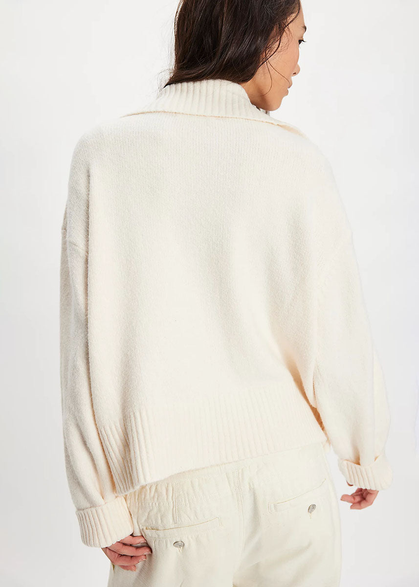 Trading Up Polo Sweater - Ivory