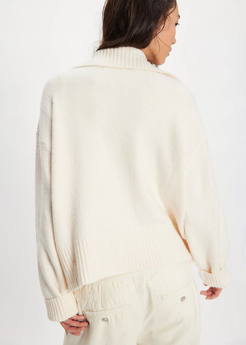 Trading Up Polo Sweater - Ivory